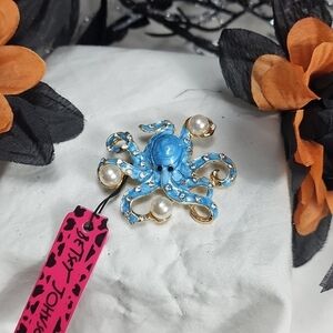BETSEY JOHNSON OCTOPUS BROOCH